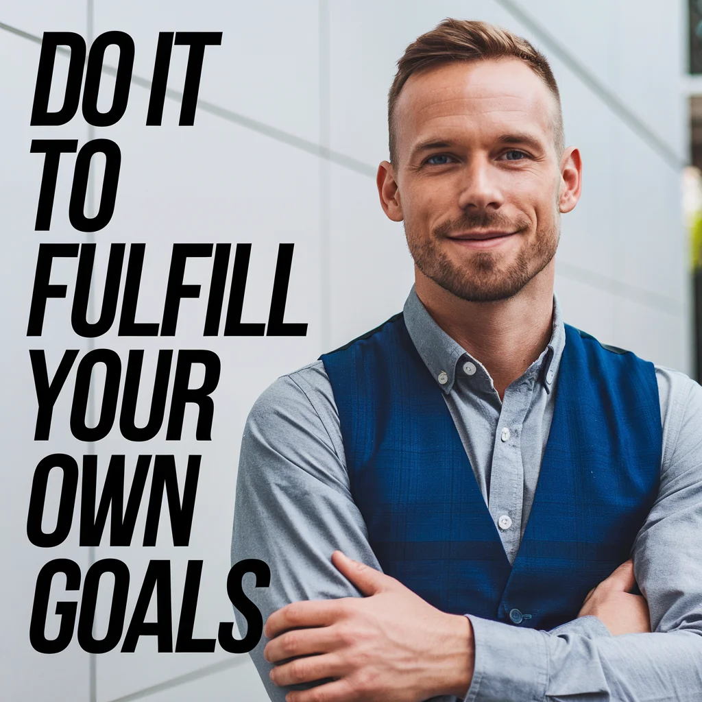 Do It to Fulfill Your Own Goals