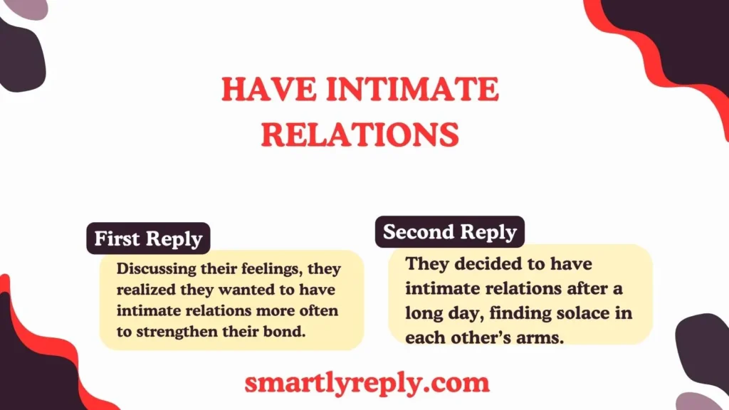 Have Intimate Relations